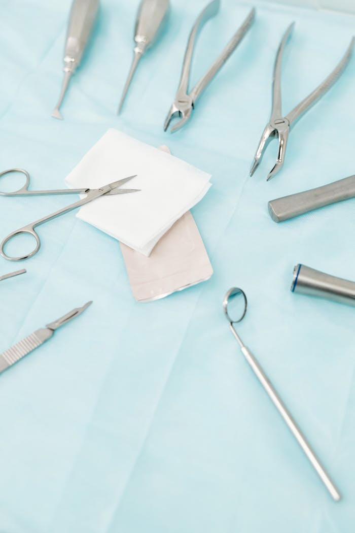 Close-Up Shot of Dental Tools